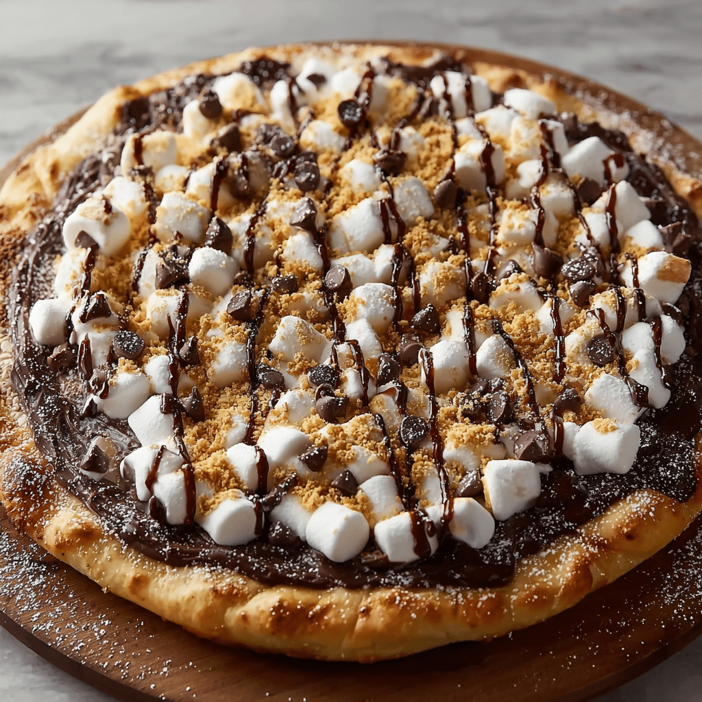 Chocolate Fudge Dessert Pizza Recipe