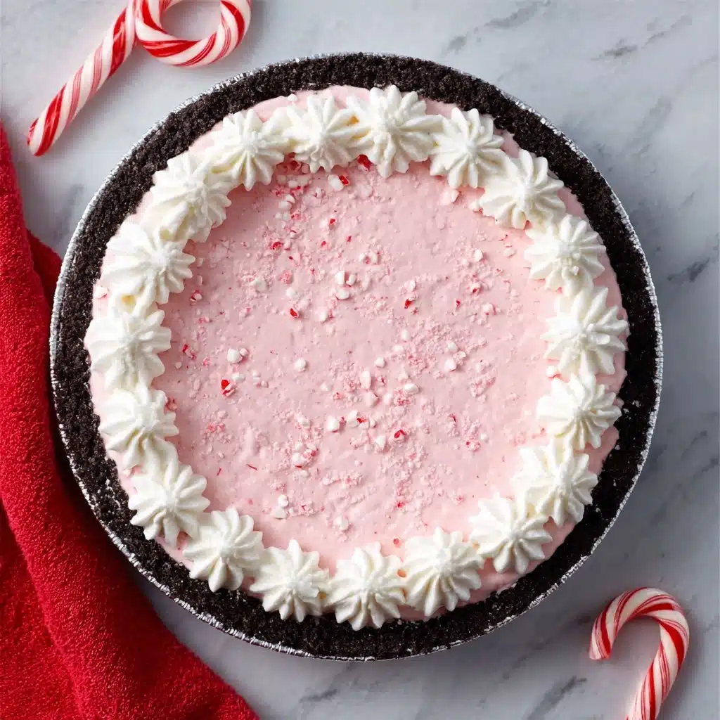 No Bake Christmas Peppermint Pie Recipe - Recipe Image