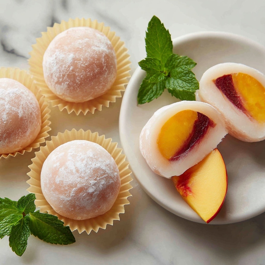 Four round, soft balls covered in white powdered flour rest loosely on a used, metal baking tray with brown and dark marks. The balls have a smooth, slightly wrinkled texture, and the flour is scattered around them unevenly on the tray. The tray sits on a white marbled surface, adding a clean contrast to the rustic look of the baking sheet. photo taken with an iphone --ar 4:5 --v 7