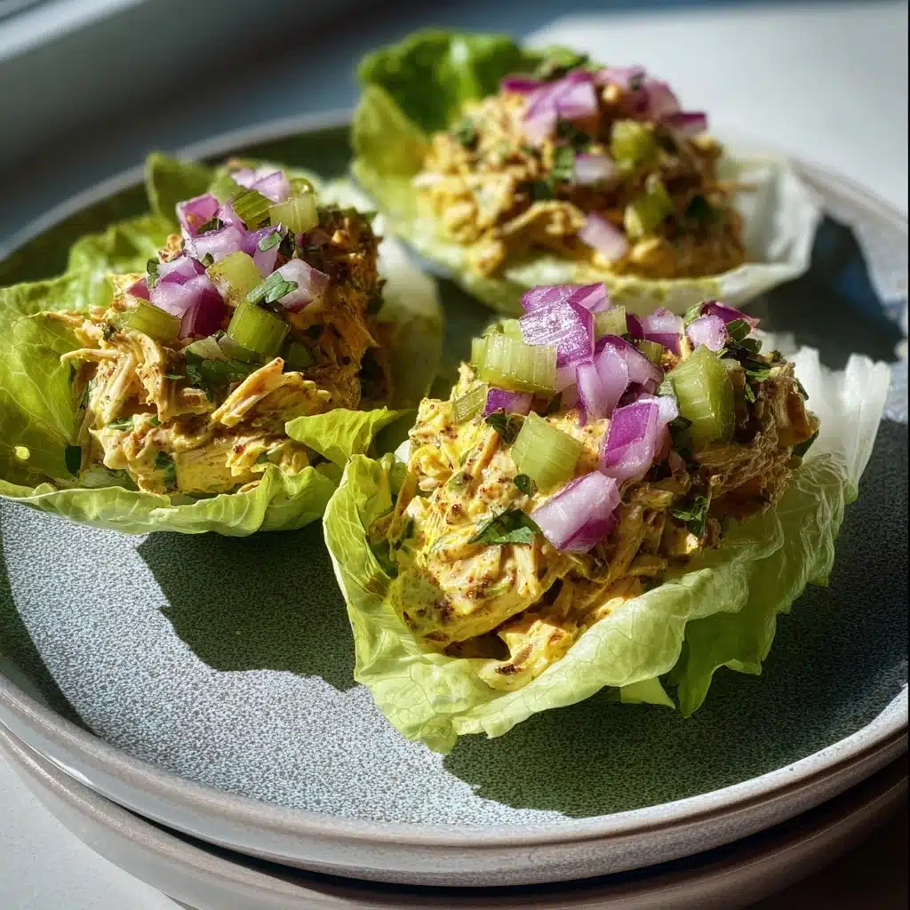Delicious Chicken Salad Lettuce Wraps for Comforting Meals Recipe - Recipe Image