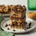4 Ingredient Peanut Butter Banana Bars Recipe