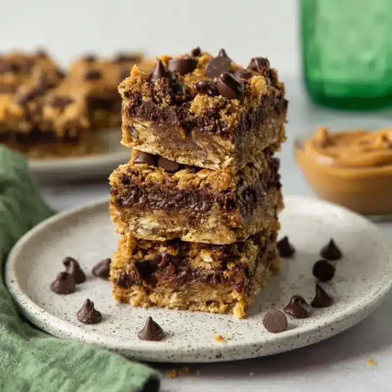 4 Ingredient Peanut Butter Banana Bars Recipe