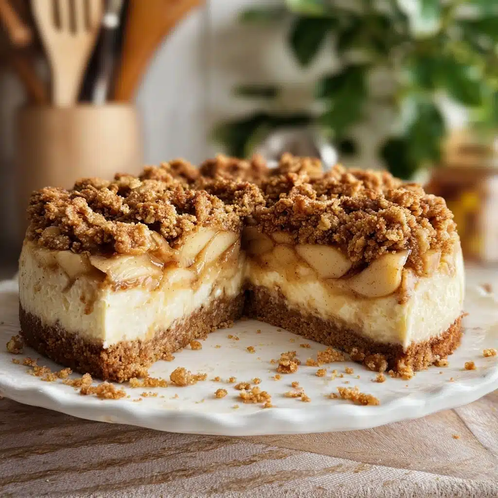 Apple Crumble Cheesecake Recipe - Recipe Image
