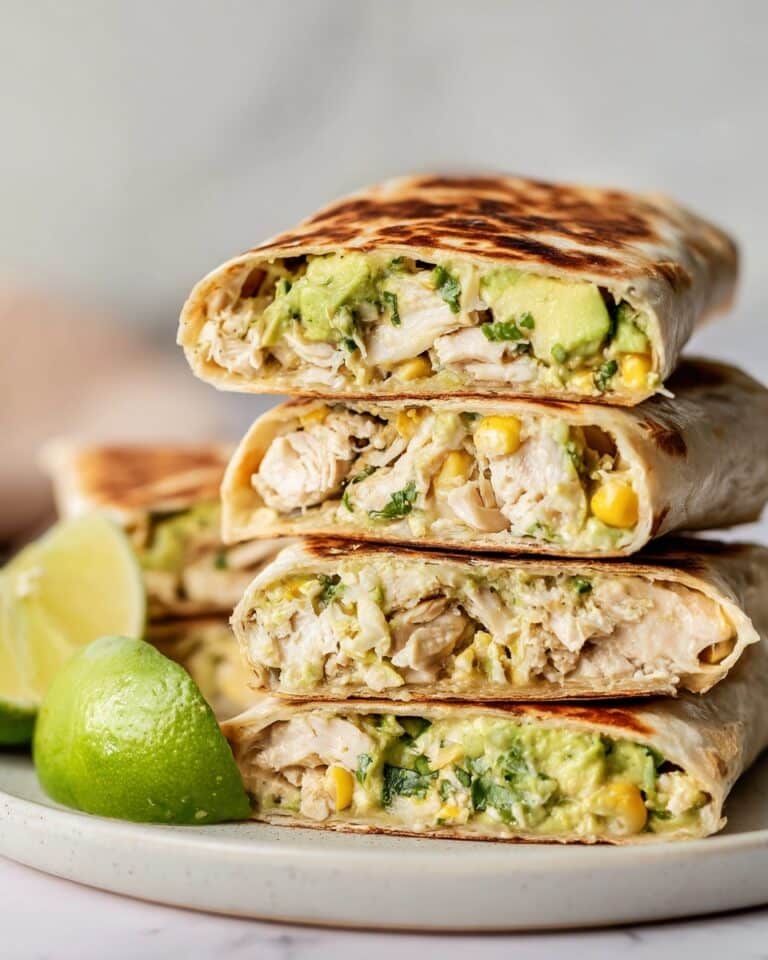 Creamy Chicken Avocado Wrap Recipe