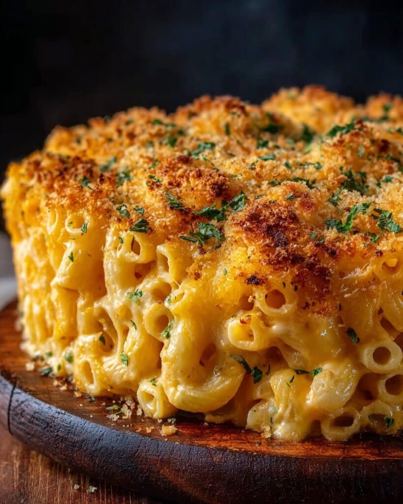 Baked Cheesy Mac and Cheese with Crispy Panko Top Recipe