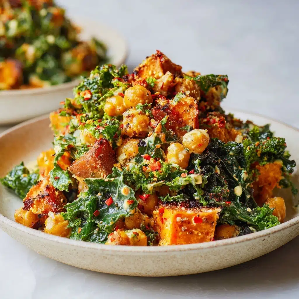 Deliciously Ella’s Creamy Kale and Sweet Potato Salad Recipe
