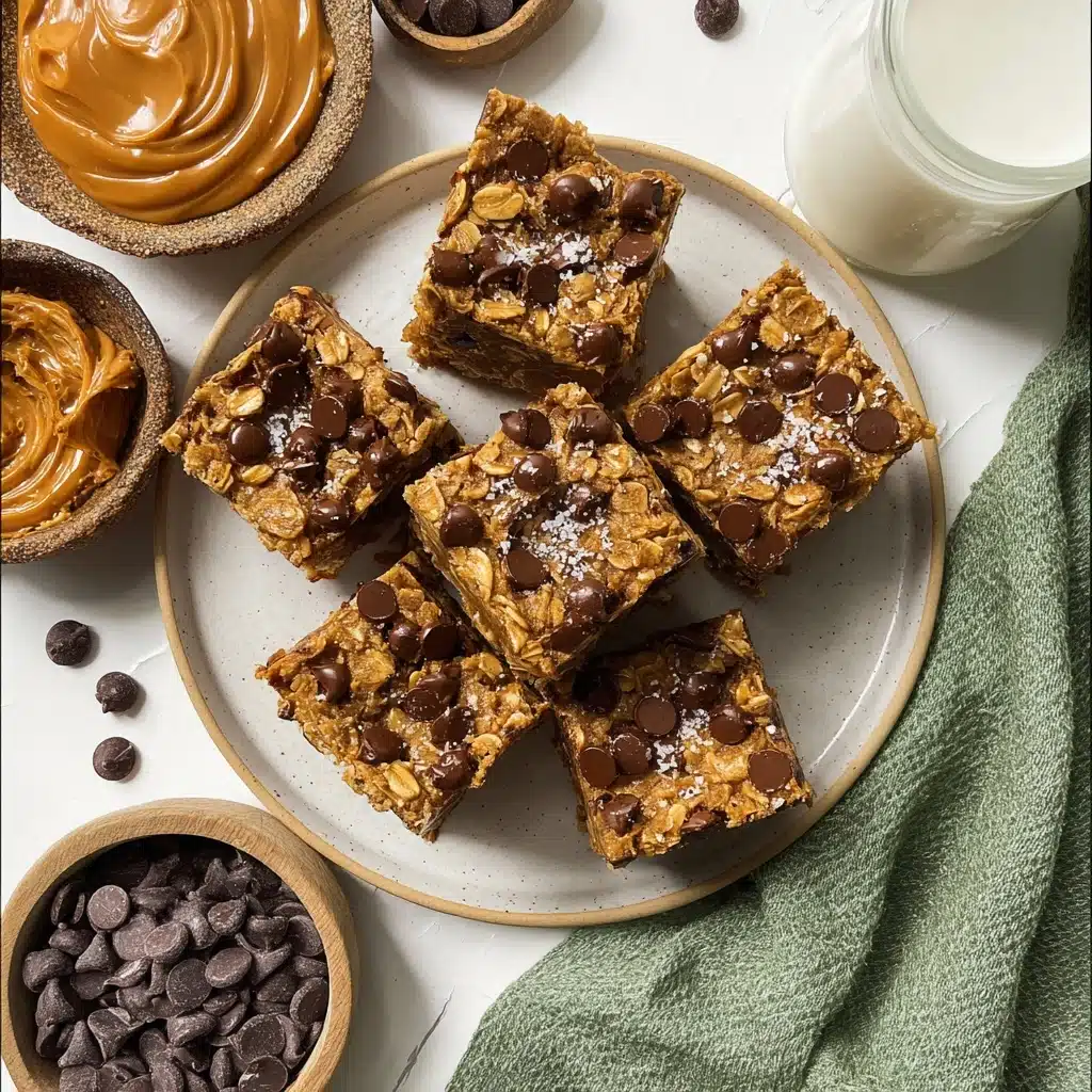 4 Ingredient Peanut Butter Banana Bars Recipe - Recipe Image