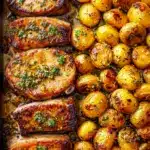 Ranch Pork Chops and Potatoes Sheet Pan Dinner Recipe