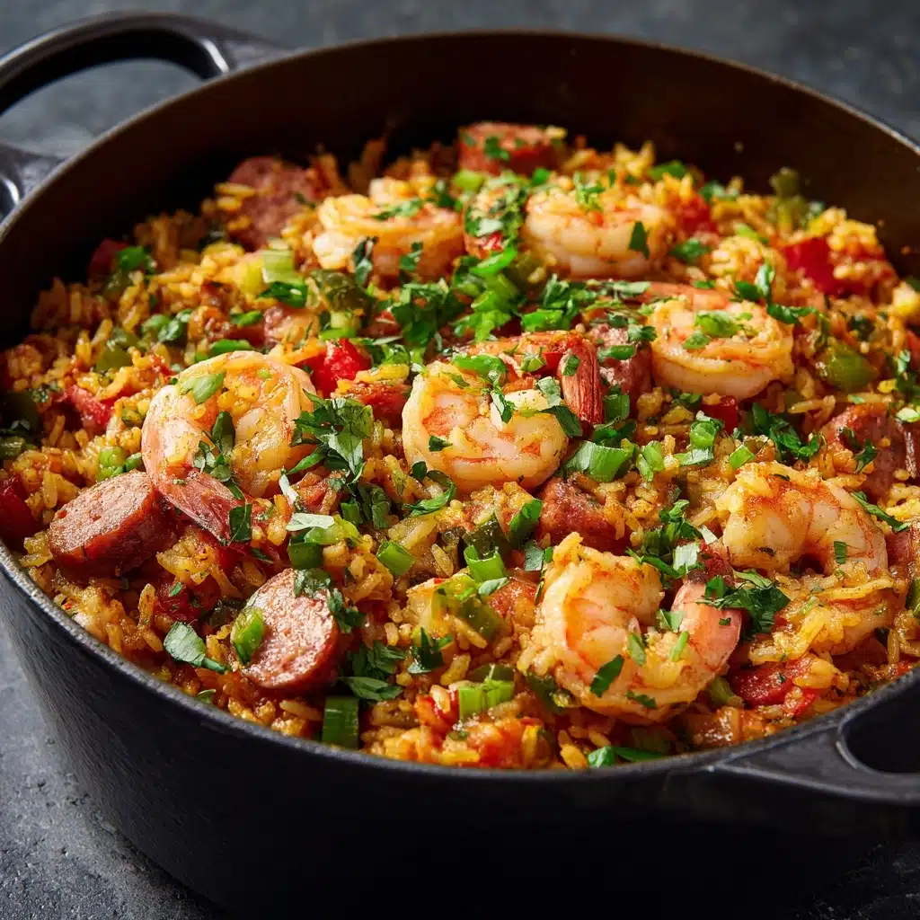 One Pot Shrimp and Sausage Jambalaya Recipe - Recipe Image