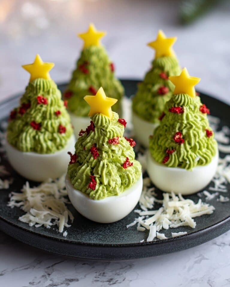 Deviled Egg Christmas Trees Recipe