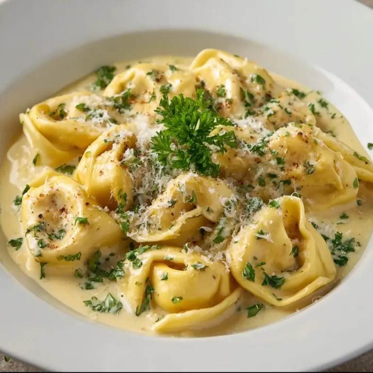 Creamy Cheese Tortellini Alfredo – Easy & Delicious Recipe
