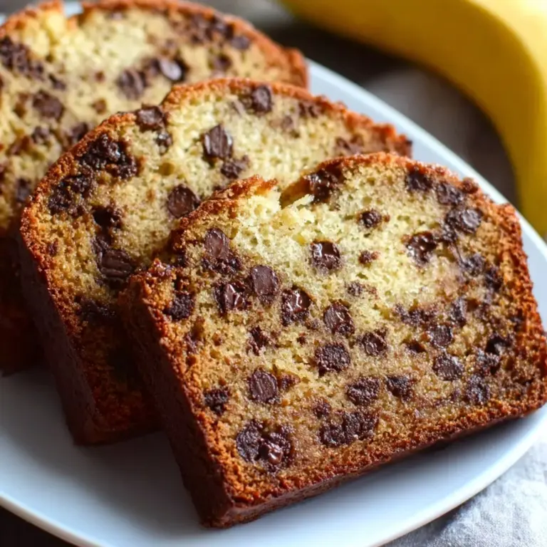 Chocolate Chip Banana Bread Recipe