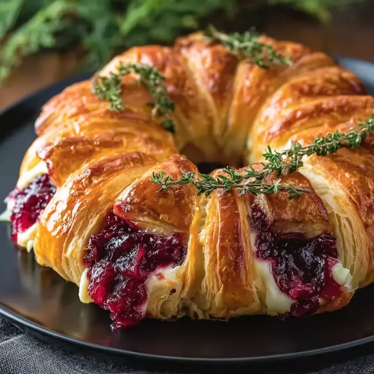 Turkey Cranberry Crescent Ring Recipe