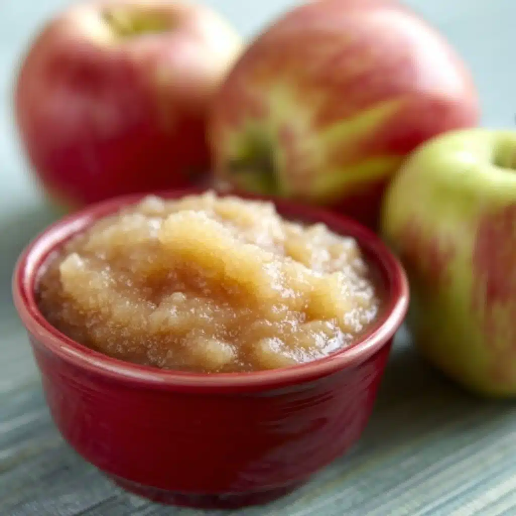 Slow Cooker Applesauce | Easy, Simple, No Added Sugar Recipe - Recipe Image