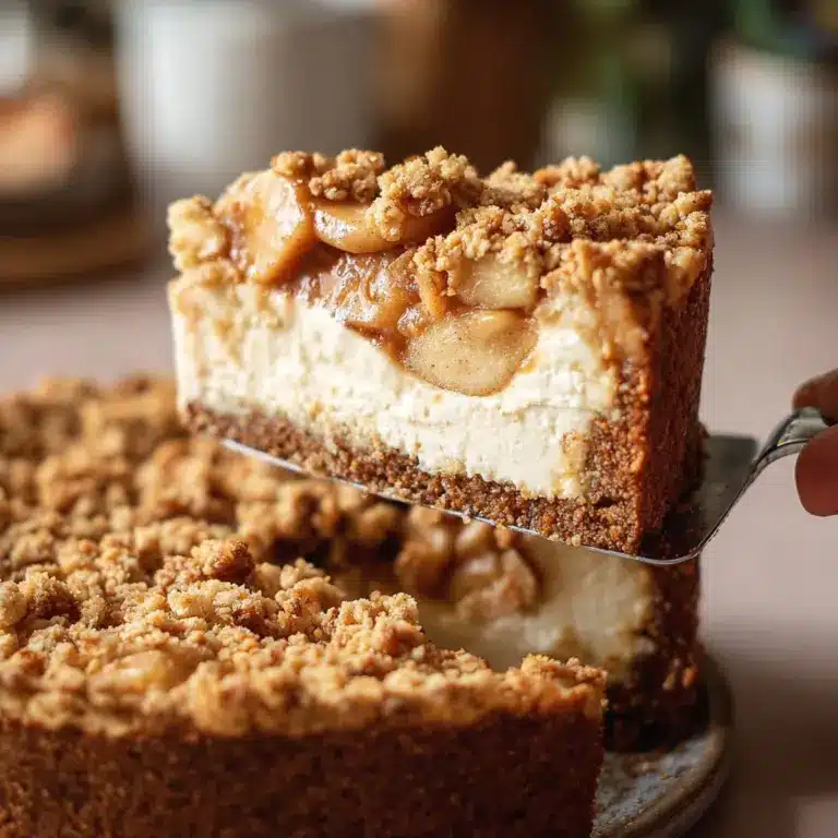 Apple Crumble Cheesecake Recipe