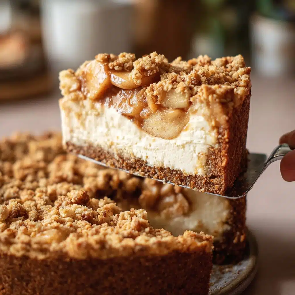 Apple Crumble Cheesecake Recipe - Recipe Image