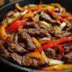 Sizzling Chinese Pepper Steak with Onions Recipe