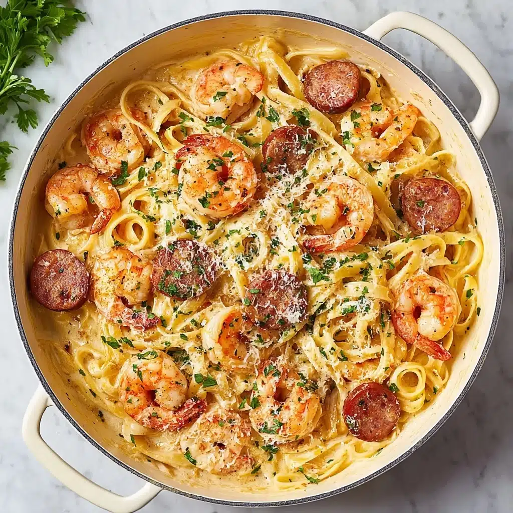 Pasta: I recommend fettuccine or linguine for their ability to hold the creamy sauce beautifully Recipe