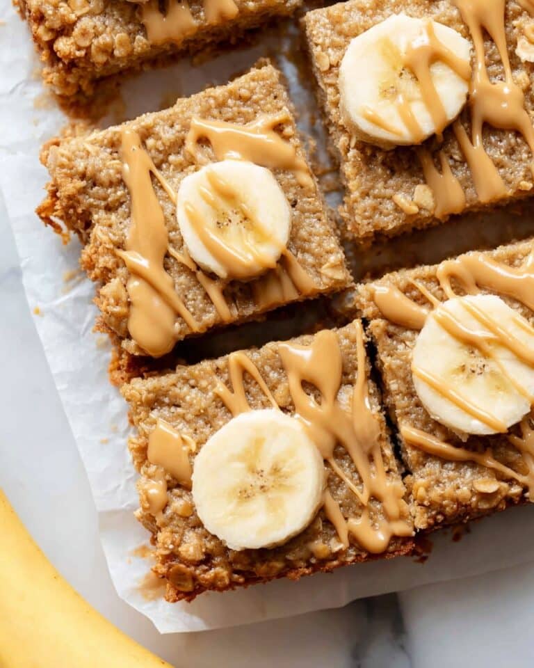Peanut Butter Banana Baked Oatmeal Recipe
