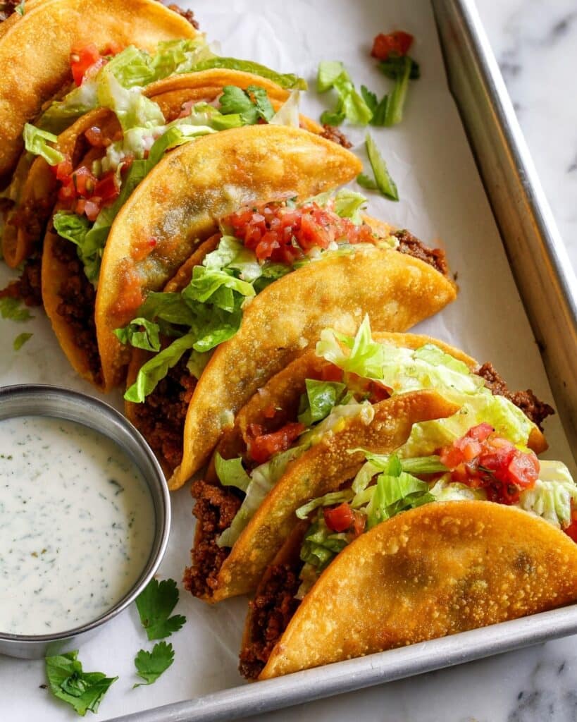 Crispy Air Fryer or Oven Tacos Recipe
