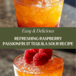 sionfruit Tequila Sour Cocktail Blissful Recipe