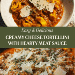 Cheese Tortellini with Meat Sauce Recipe