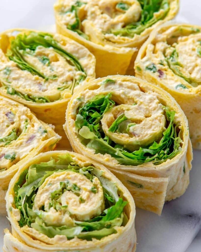 Chickpea Salad Pinwheels Recipe