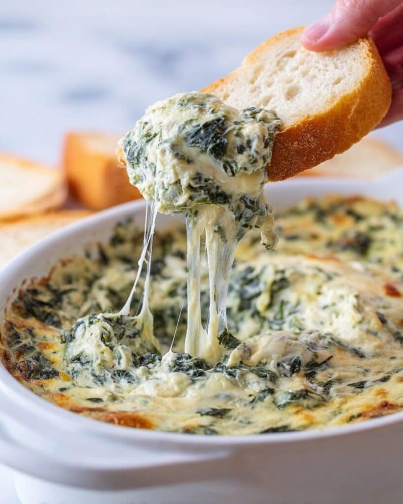 Cheesy Spinach and Artichoke Dip Recipe