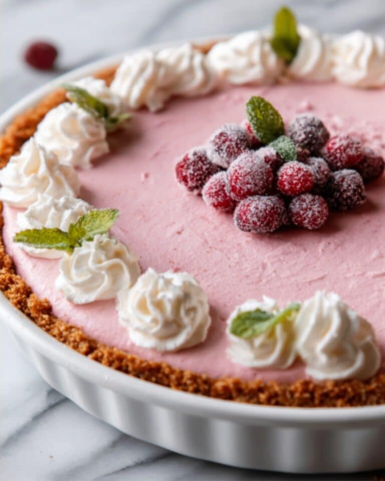 Cranberry Mousse Pie Recipe