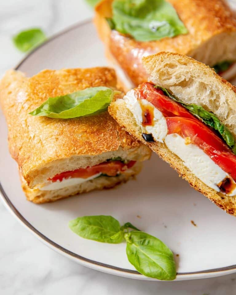 Caprese Sandwich with Toasted Option Recipe