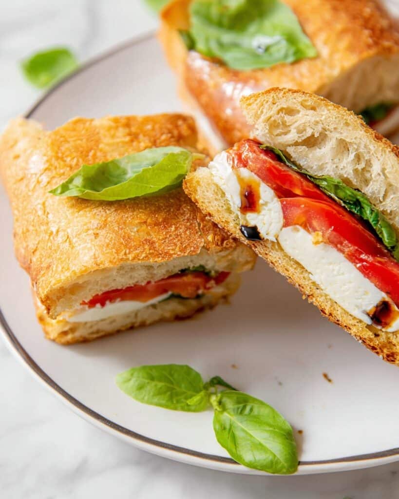 Caprese Sandwich with Toasted Option Recipe