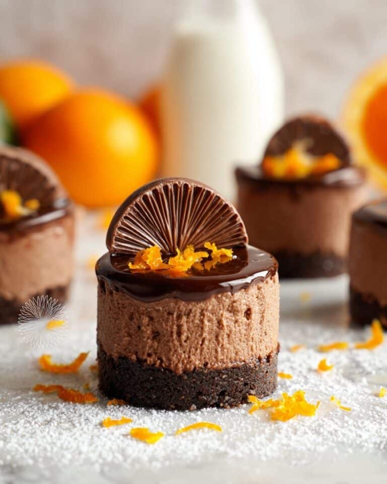 Mini Vegan Chocolate Orange Cheesecakes Recipe