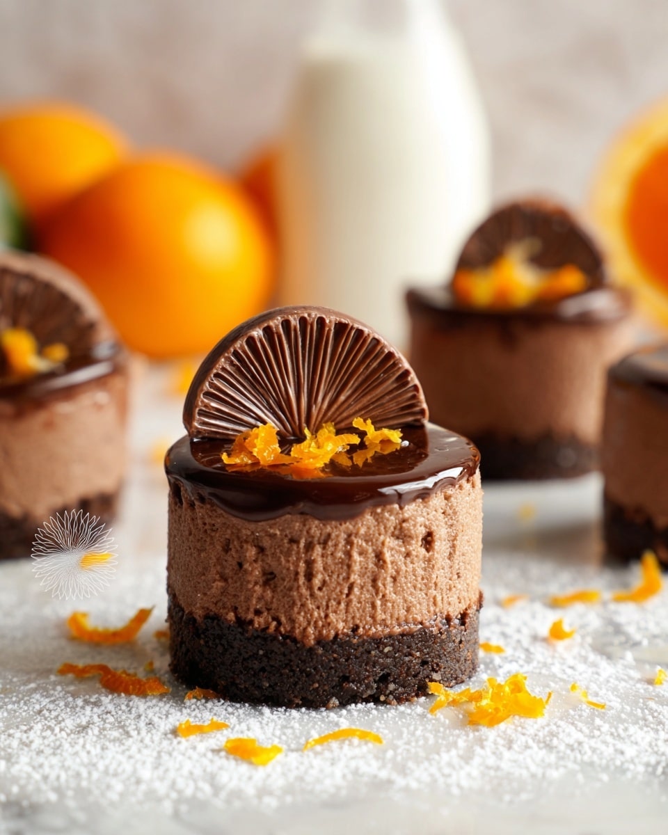 Mini Vegan Chocolate Orange Cheesecakes Recipe