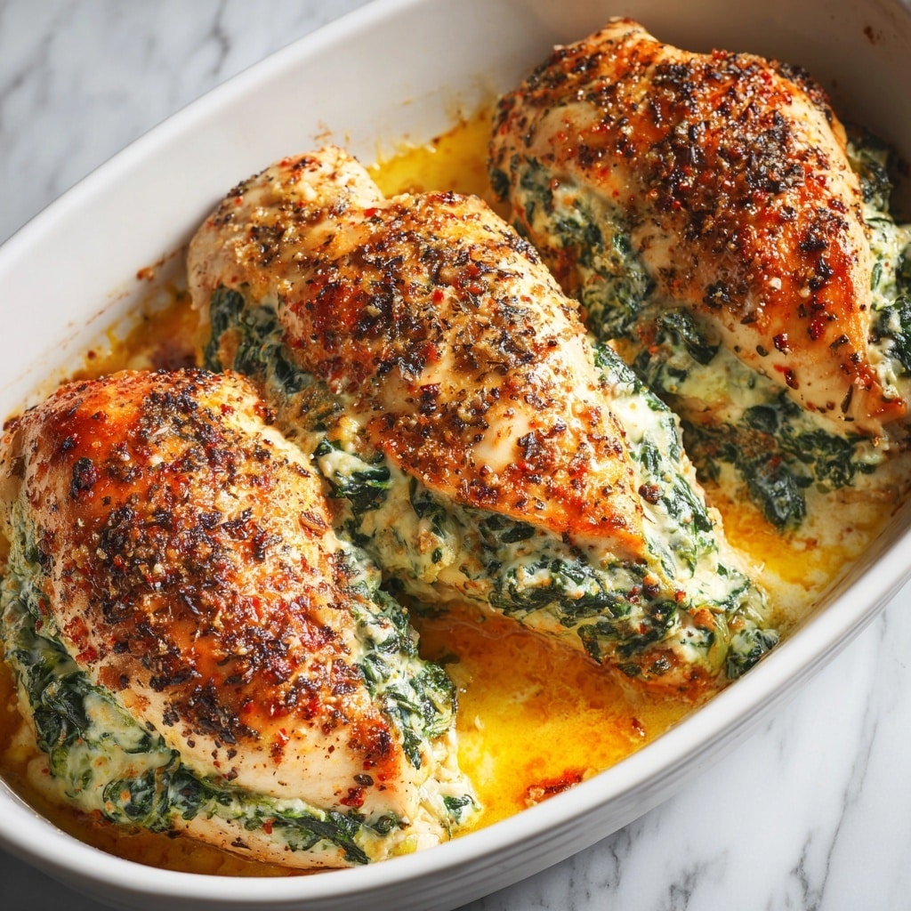Spinach Stuffed Chicken Breasts Recipe