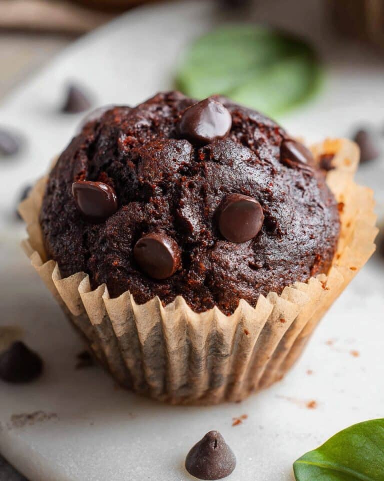Chocolate Spinach Muffins Recipe
