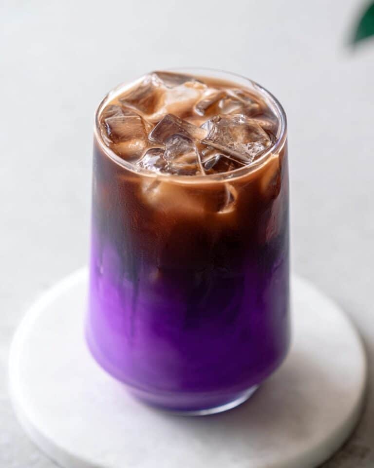 Iced Coconut Ube Latte Recipe