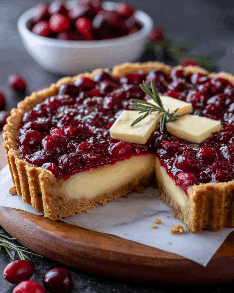 Cranberry Brie Tart Recipe – Easy Holiday Appetizer Recipe