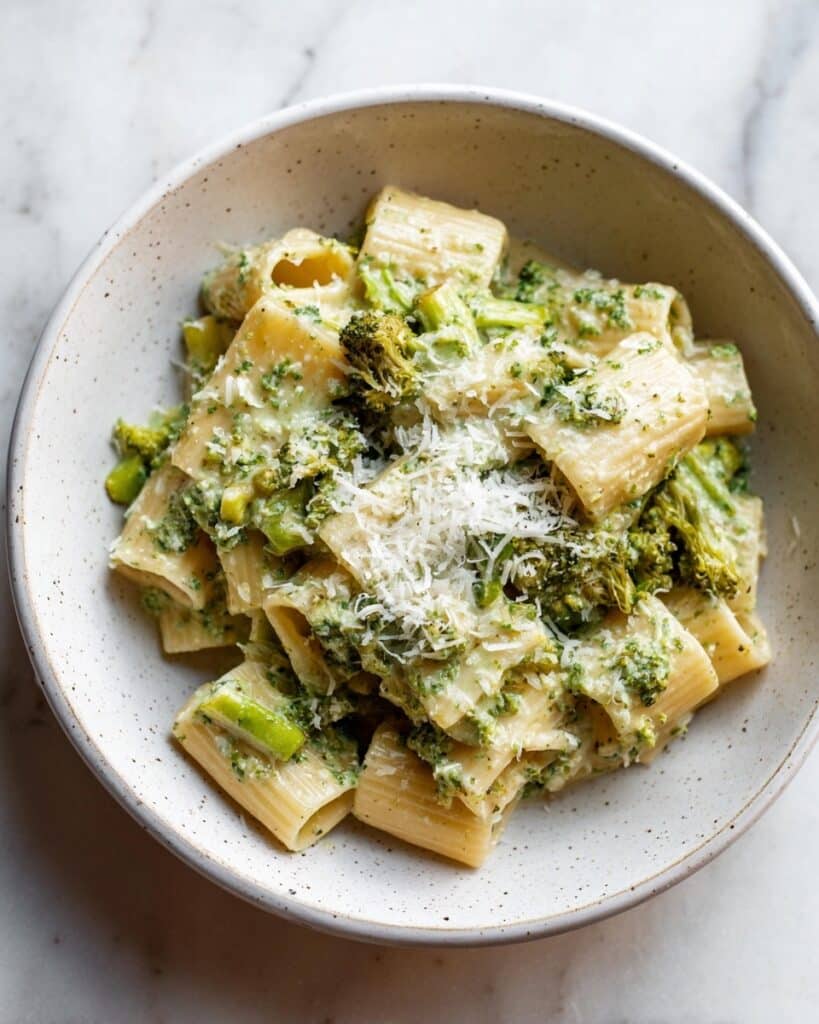 30-Minute Vegan Broccoli Pasta with Liquid Mozzarella and Fresh Basil Recipe