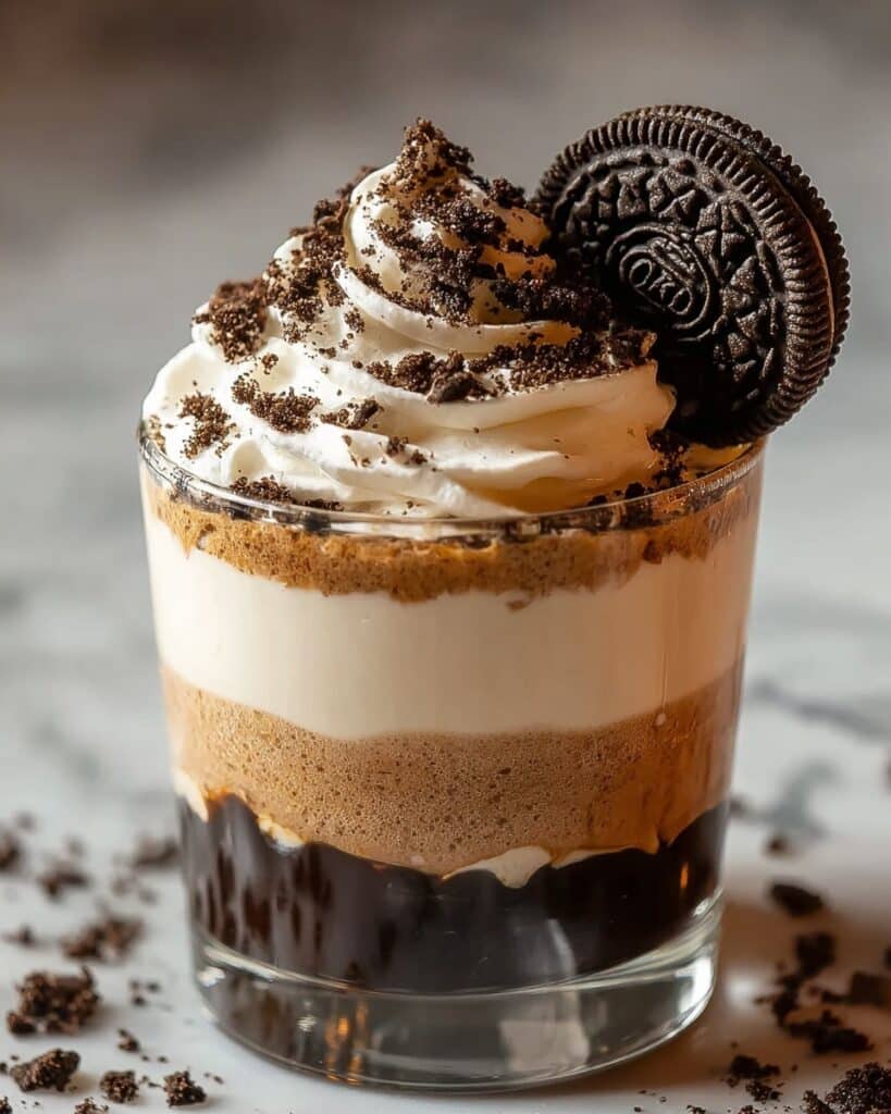 Creamy Espresso Mocha Mocktail with Oreo Crunch Recipe