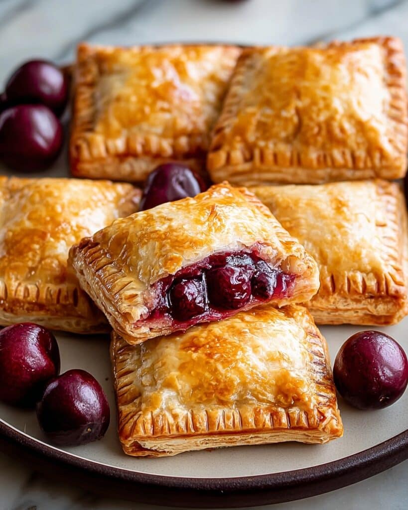 Simple Cherry Pastry Pies Recipe