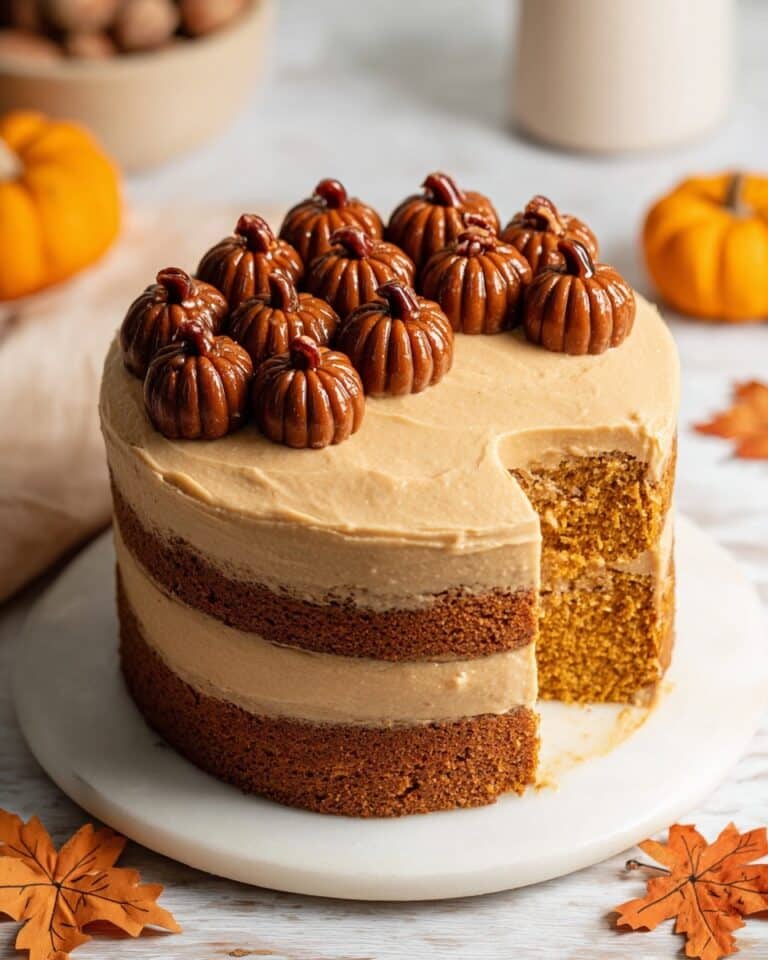 Vegan Pumpkin Cake with Pumpkin Cream Cheese Frosting Recipe
