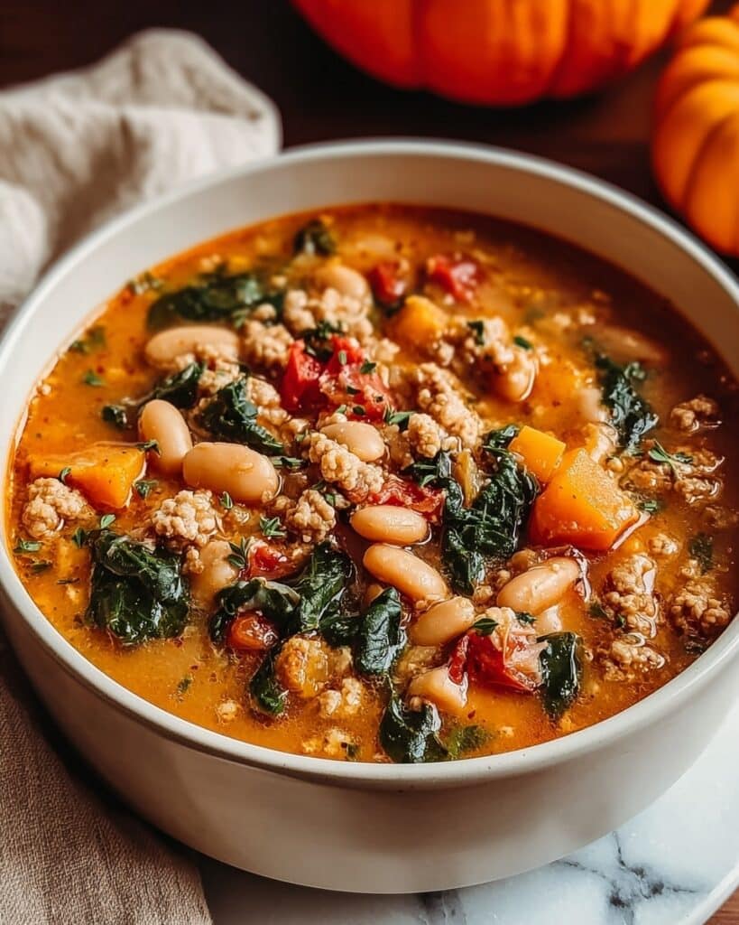 Turkey Pumpkin White Bean Chili Recipe