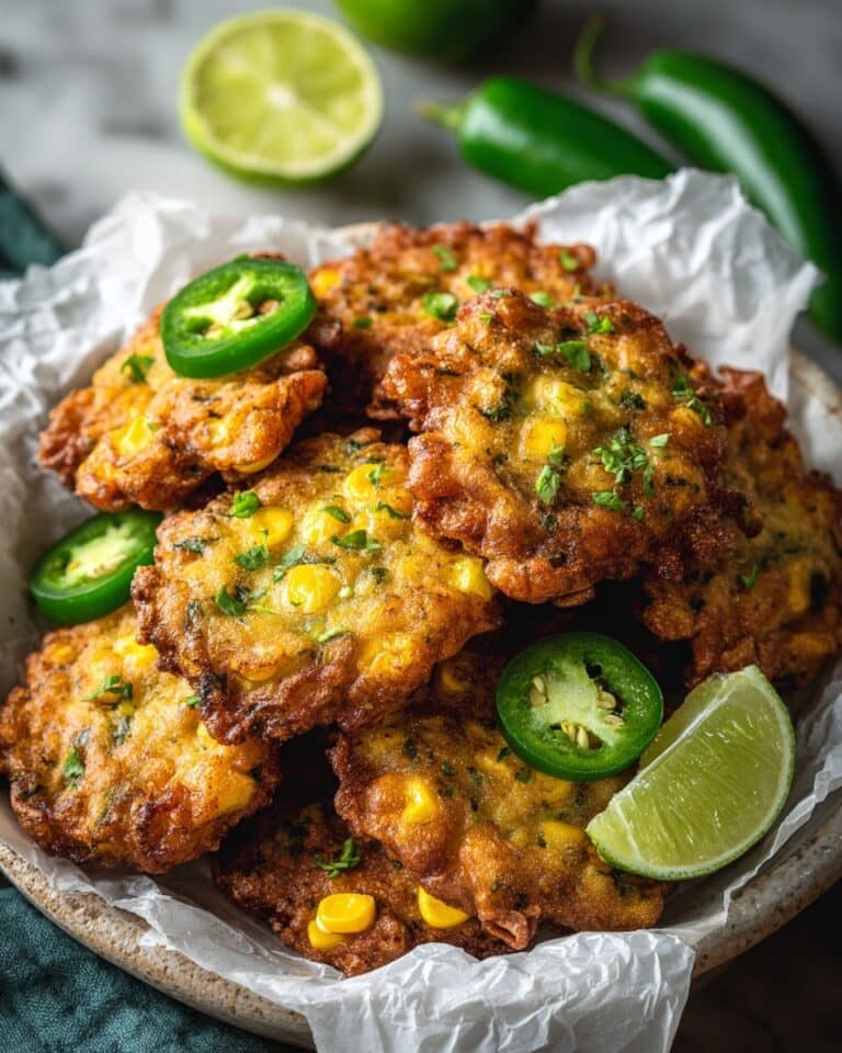 Cheesy Jalapeño Corn Fritters Recipe