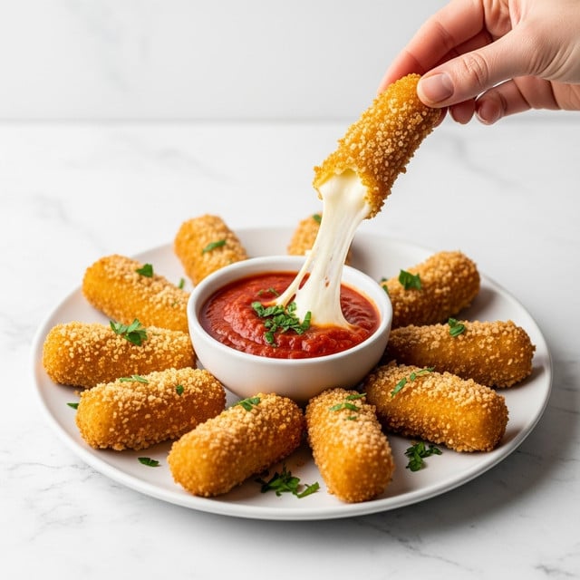 Homemade Mozzarella Sticks: Crispy, Cheesy Perfection at Home Recipe