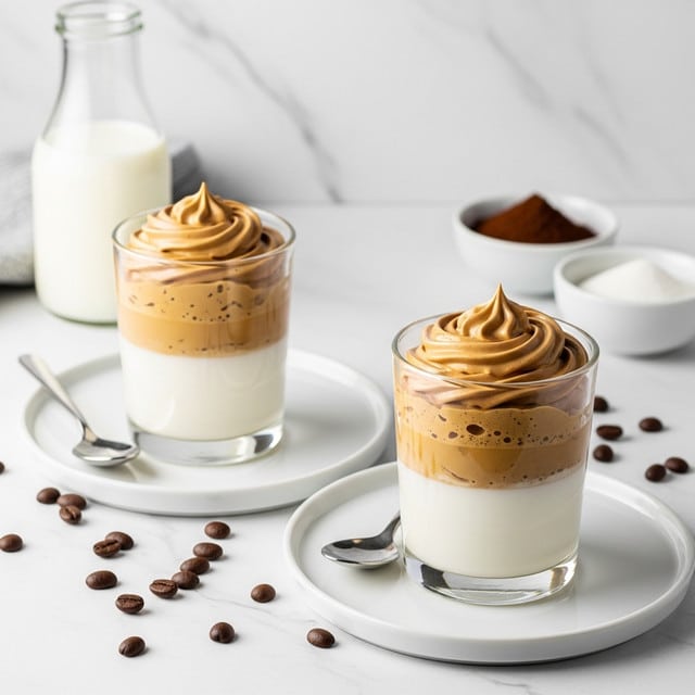 Dalgona Coffee with Cold Coconut Milk Recipe
