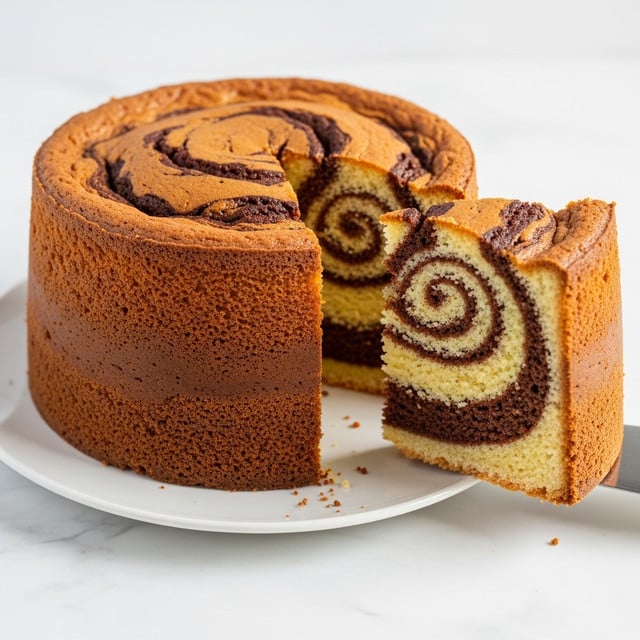 Easy Baked Cinnamon Swirl Protein Cake Recipe