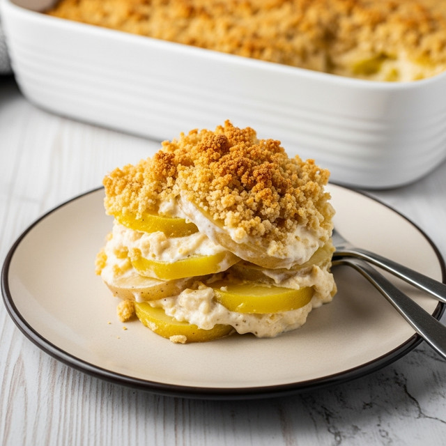 Creamy Yellow Squash Casserole with Ritz Crackers Recipe