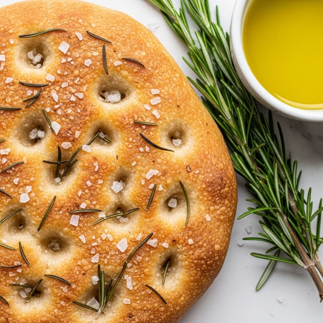 Mini Focaccia with Rosemary and Flaky Salt Recipe