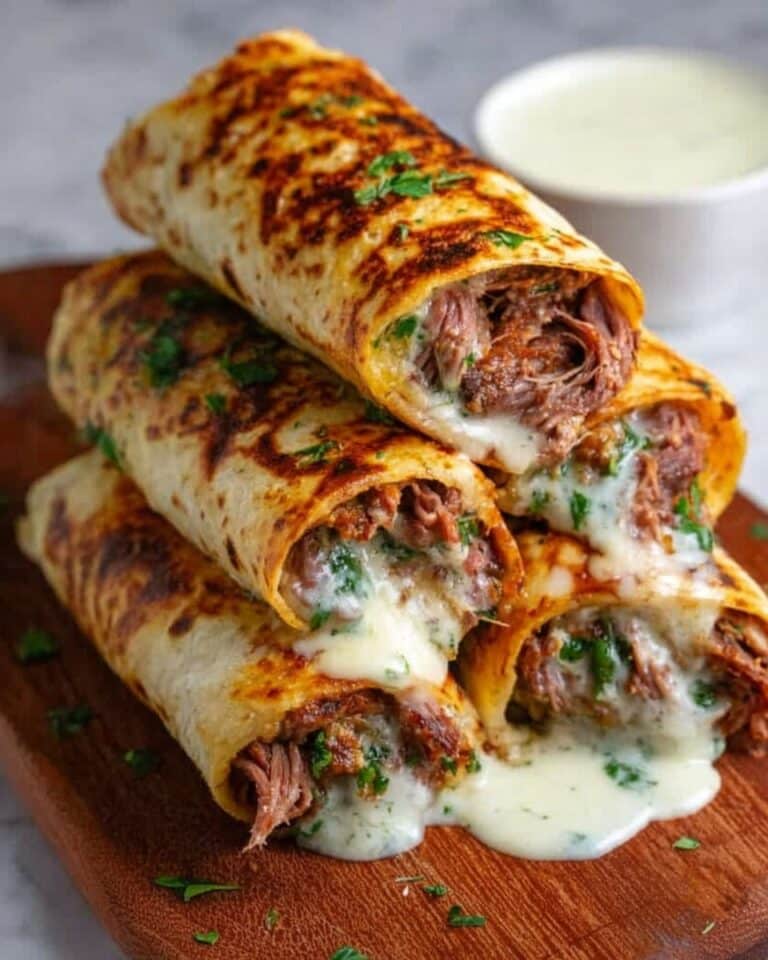 French Dip Tortilla Roll-Ups Recipe