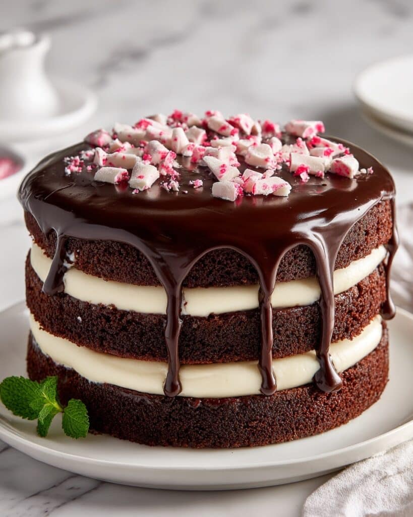 Peppermint Fudge Cake That Tastes Like a Bakery Recipe